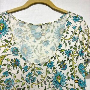 Chaps Peacock Floral Dress XL